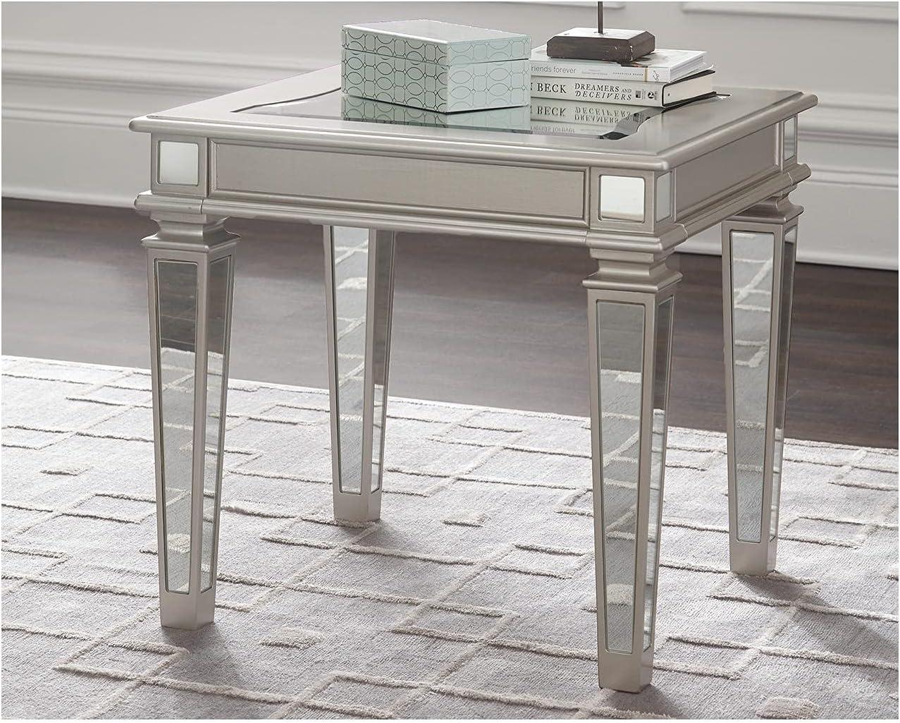 Tessani End Table Silver Finish - Signature Design by Ashley