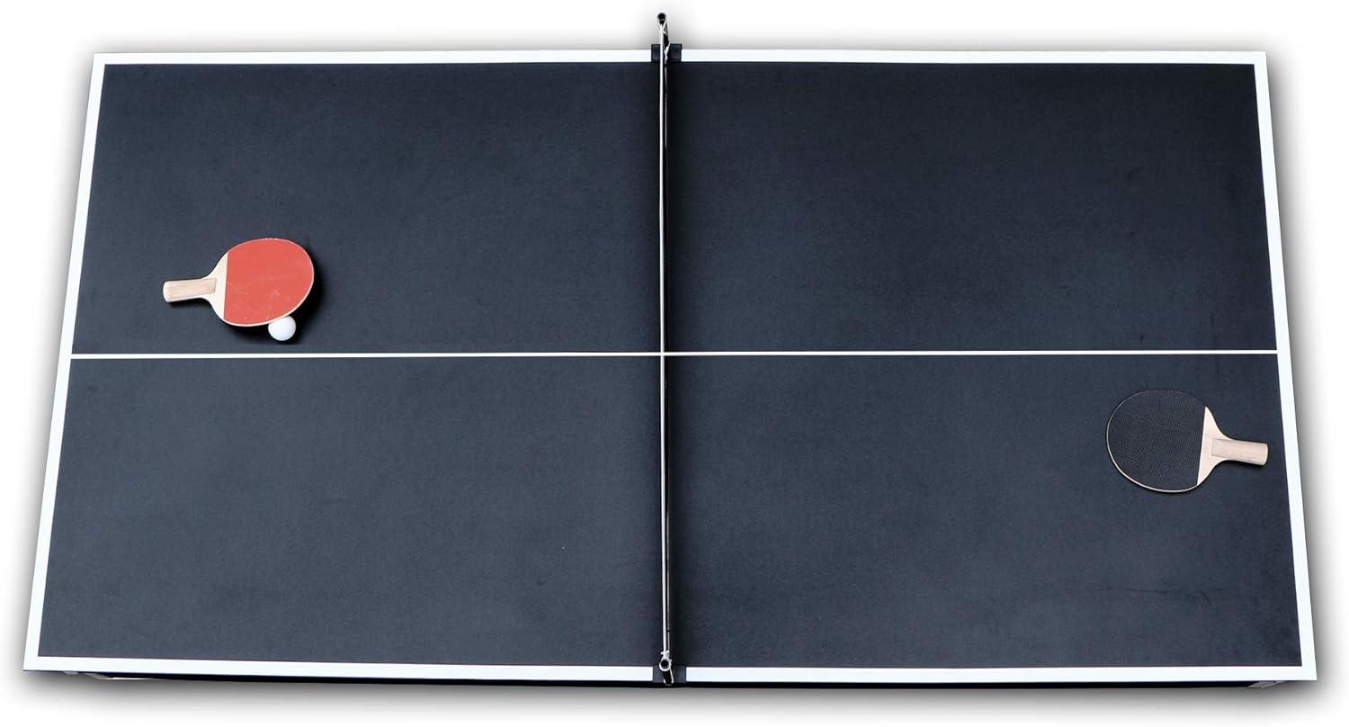 Hathaway Spartan 6' Pool Table with Table Tennis Conversion Top - Black