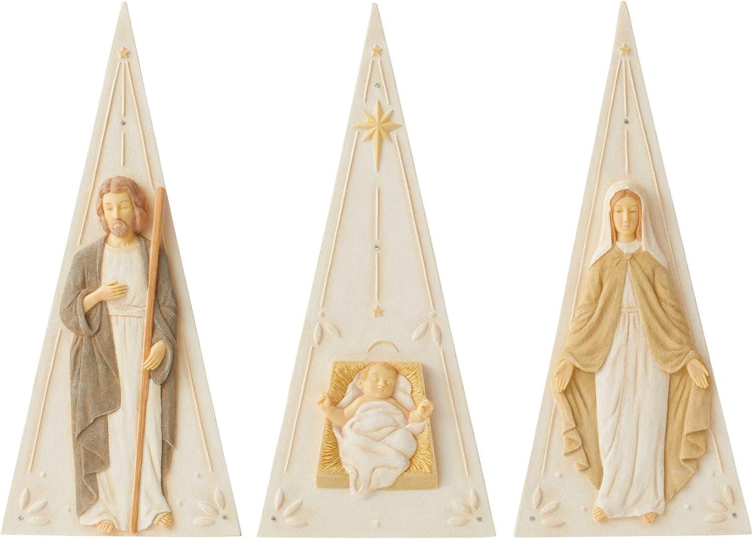 Foundations Nativity Pyramid Christmas Figurine Set 9.25in H