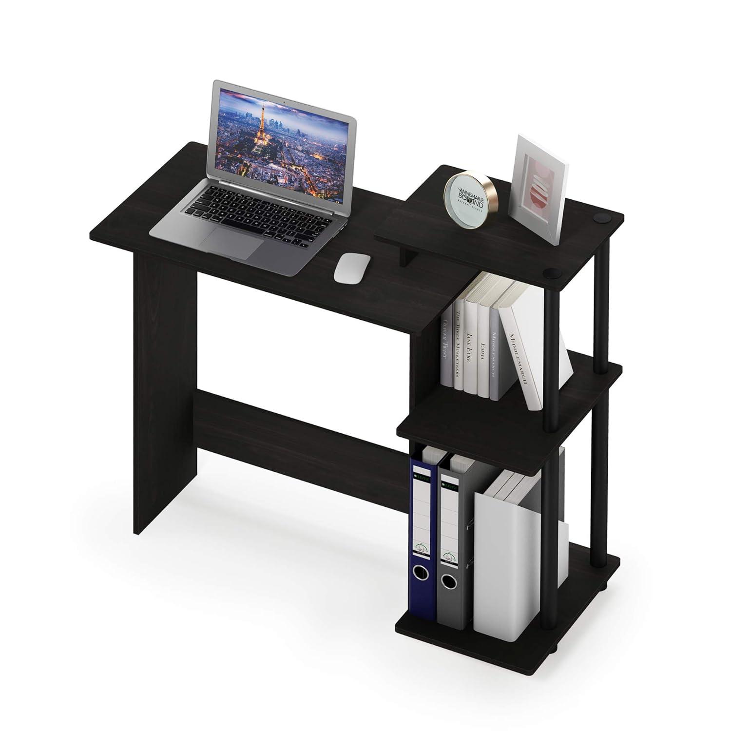 Furinno Efficient Wood Home Laptop Notebook Computer Desk in Espresso/Black