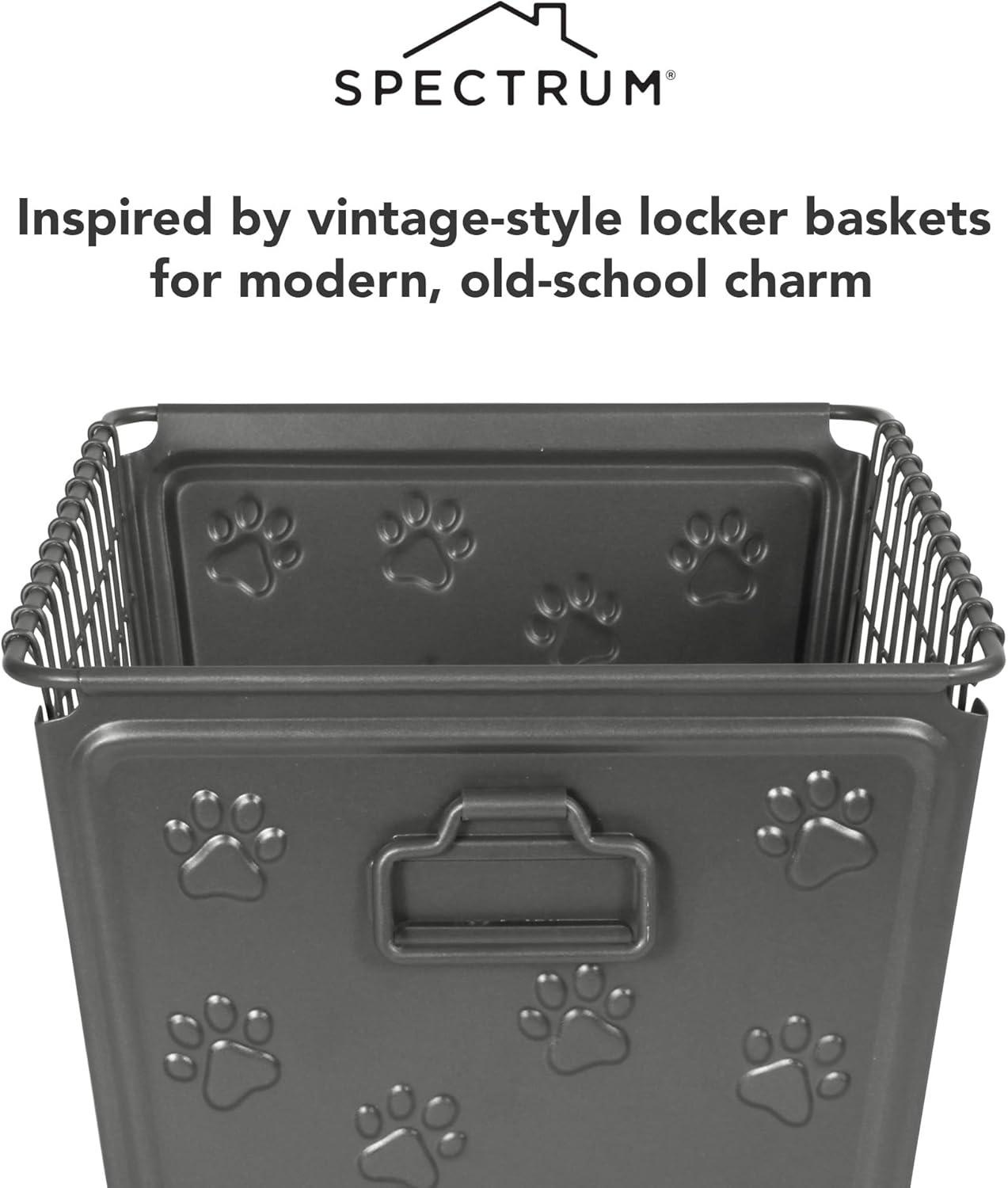 Spectrum Diversified Macklin Paws Medium Basket Dark Gray