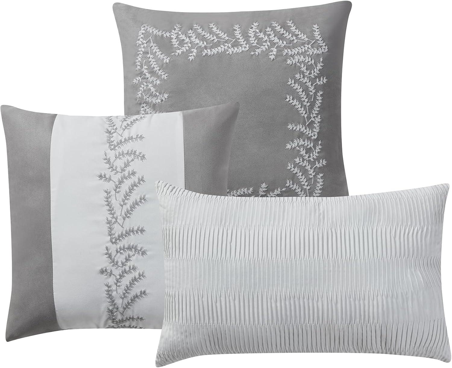 Sweet Home Collection Salerno 7 Piece Faux Suede Elegant Bedding Set By Sweet Home Collection