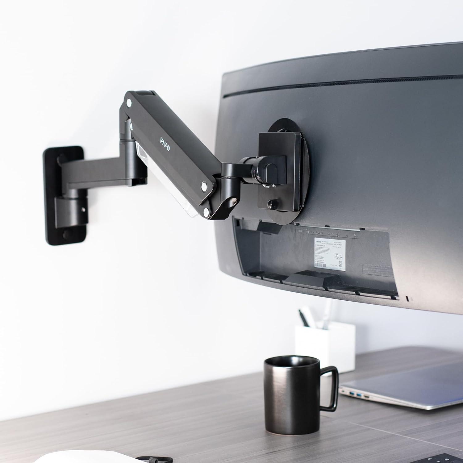 Vivo Vivo Wall Mount with Shelving, Holds up to 44 lbs