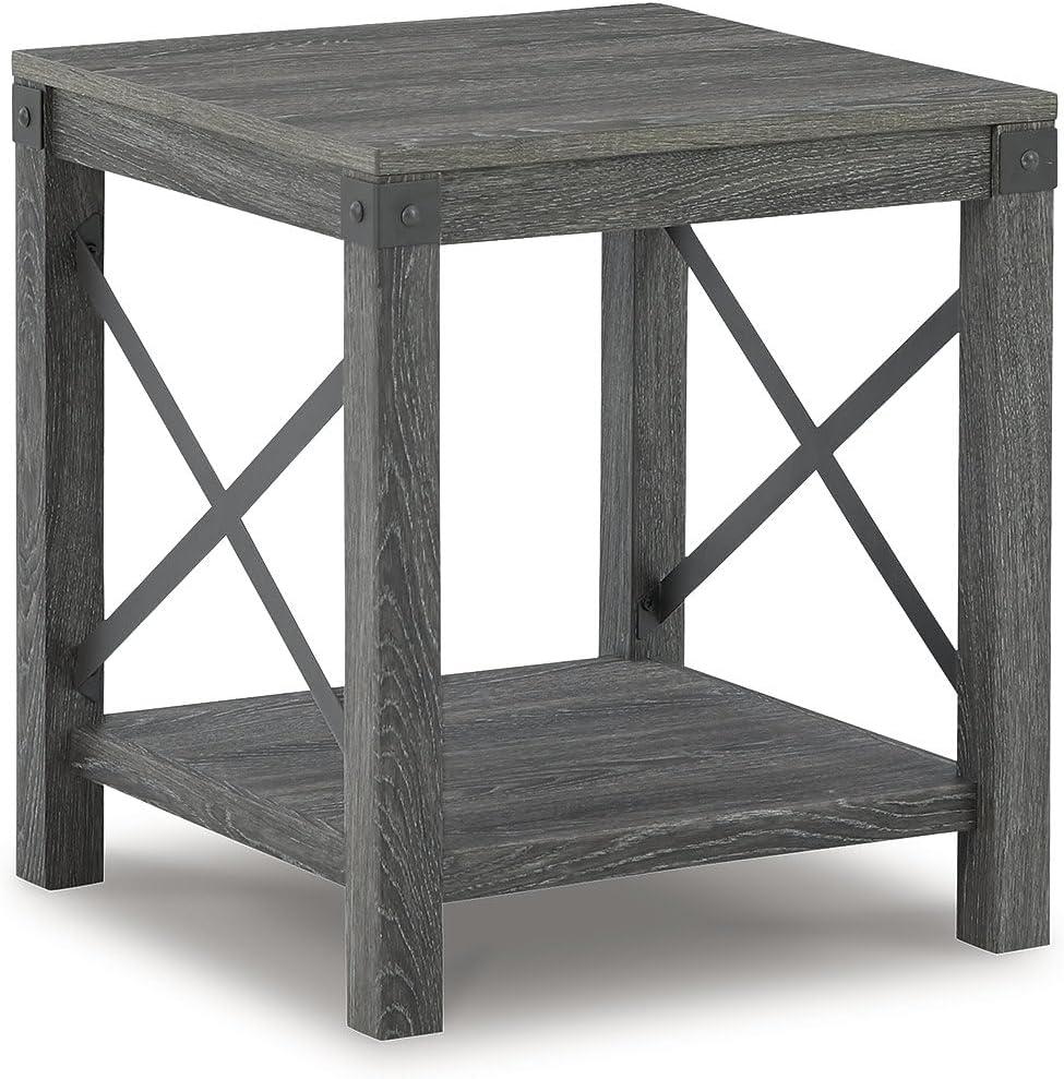 Signature Design by Ashley Casual Freedan End Table, Grayish Brown