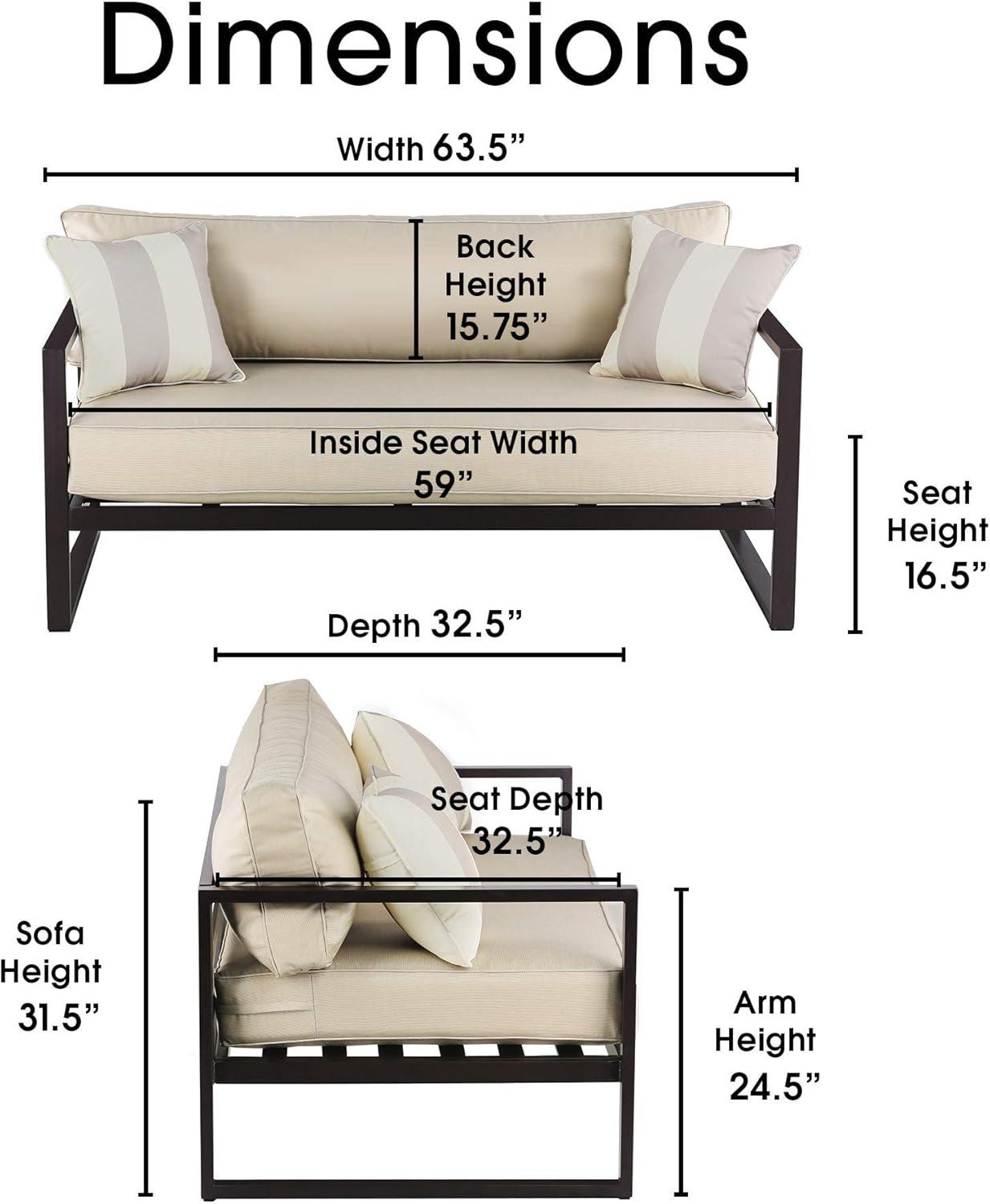 Serta Catalina Outdoor Sofa in Bronze