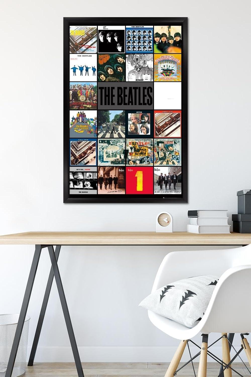 Trends International 24X36 The Beatles - Albums Framed Wall Poster Prints