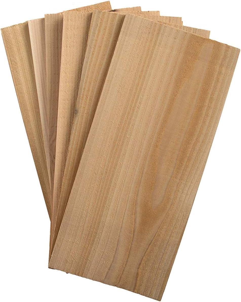 Wood Fire Grilling 5" x 11" x 6" Western Red Cedar Grilling Planks (6 Pack)