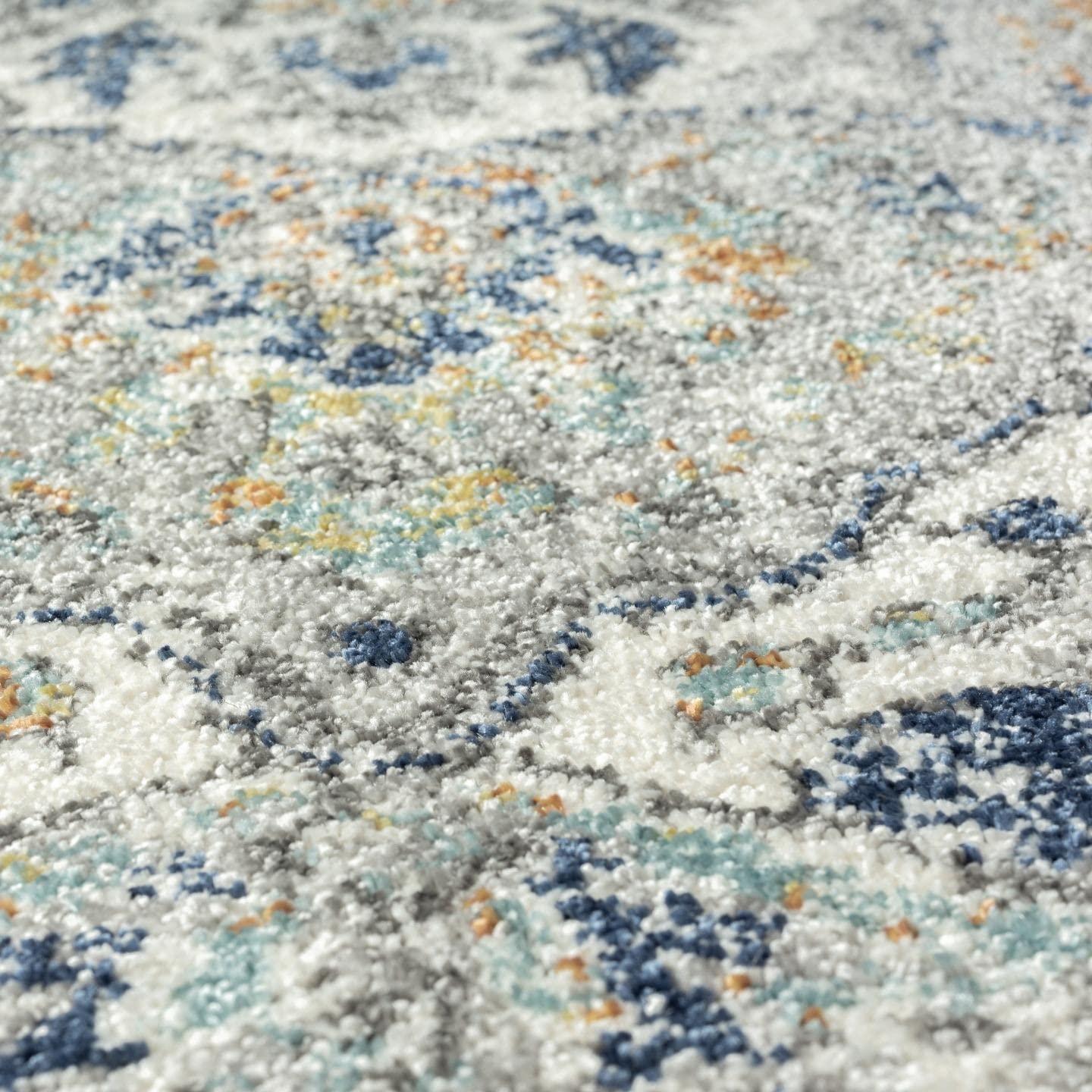 Luxe Weavers Victoria Collection Cream 4x5 Floral Area Rug