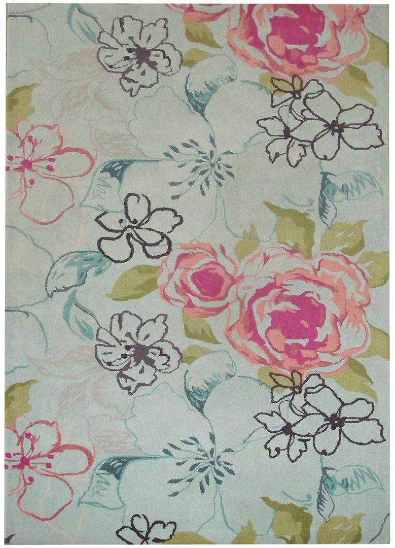 Wyndham WYD378 Hand Tufted Indoor Area Rug - Blue/Multi - 6'x9' - Safavieh.