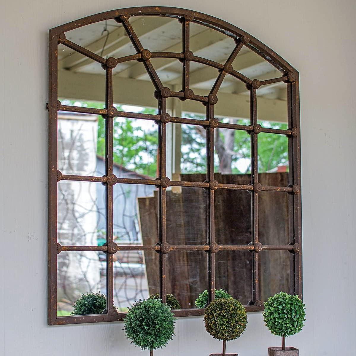 GwG Outlet Arched Iron Mirror CRD1085
