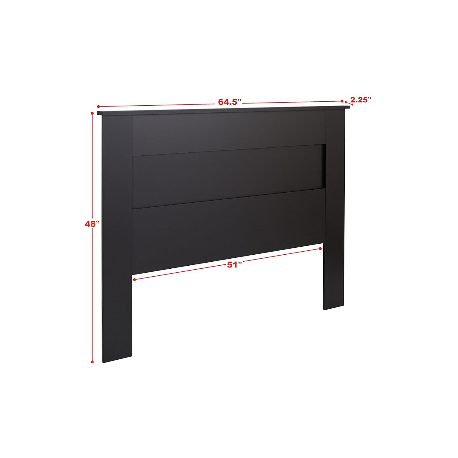 Prepac King Flat Panel Headboard White : 5-Year Warranty, MDF Construction, Spot Clean, King Size