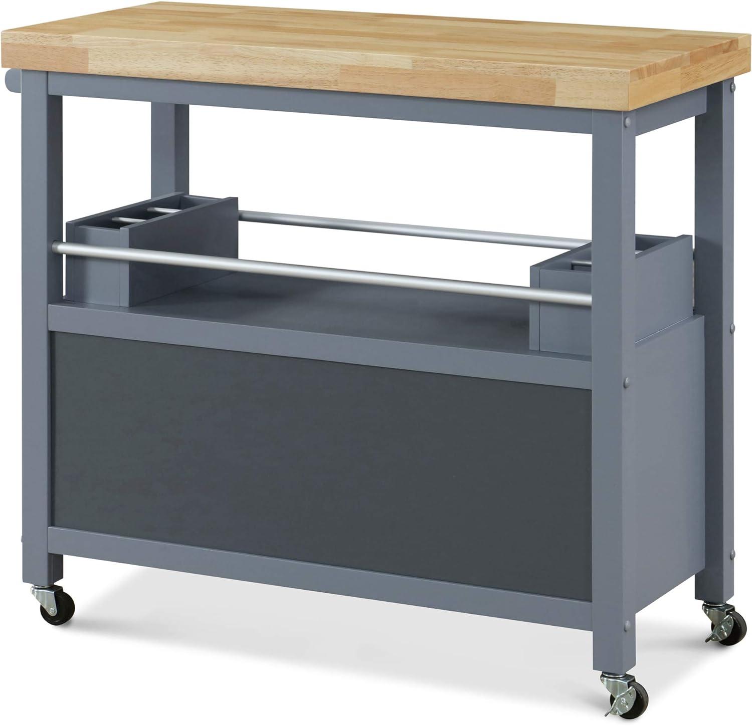 ClickDecor Gerolakkos ClickDecor Anson Kitchen Island Bar Cart with Storage