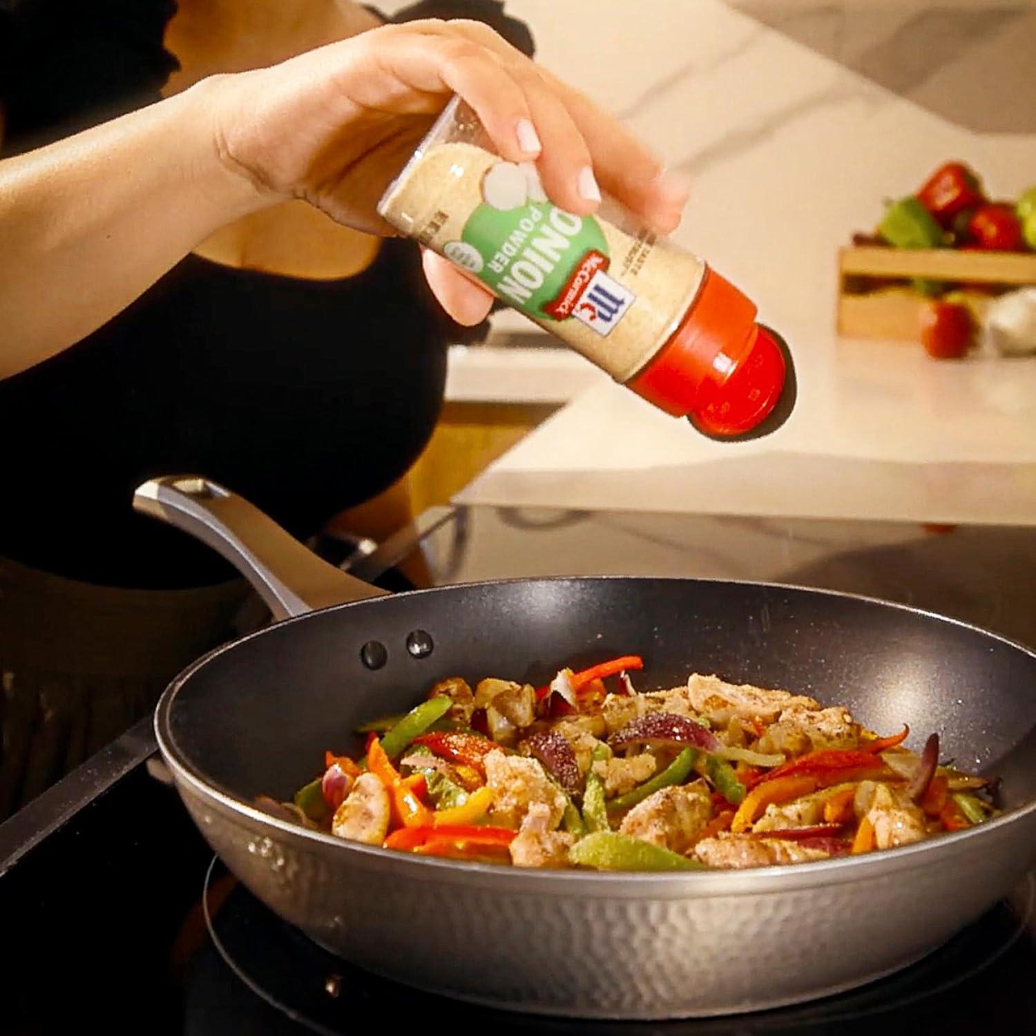 Chrome Two-Tier Revolving Spice Rack with 16 Organic Spices