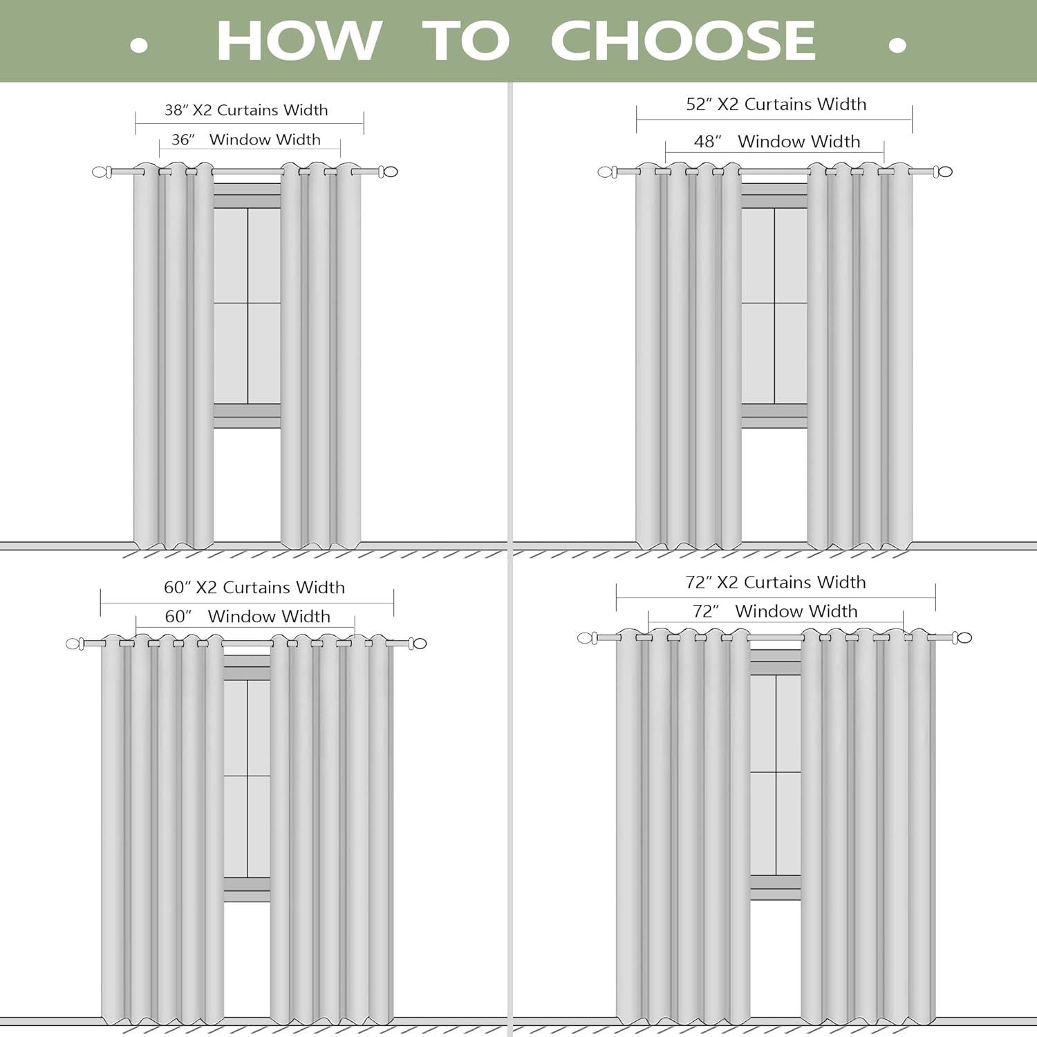 Sage Green Blackout Grommet Curtains for Windows and Doors