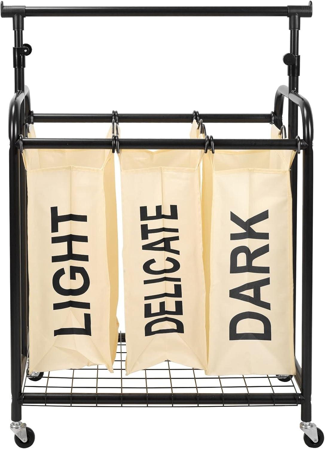 Rebrilliant Metal Rolling Laundry Sorter with Handles