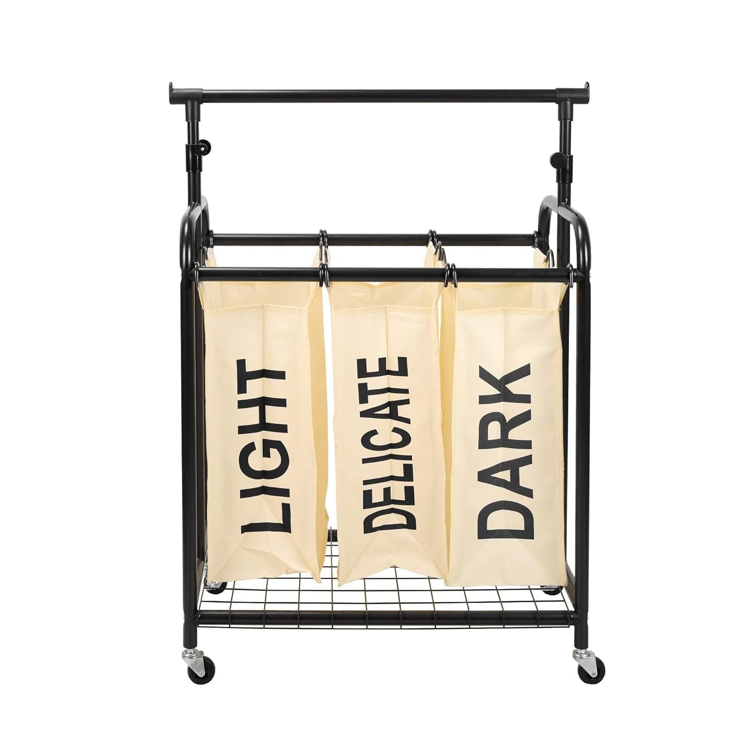 Rebrilliant Metal Rolling Laundry Sorter with Handles