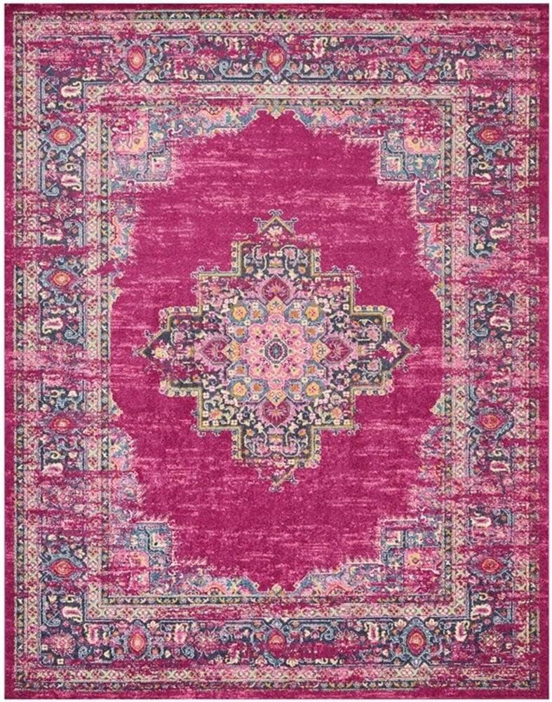 Nourison Passion Medallion Bohemian Indoor Rug Fuchsia 8' x 10'