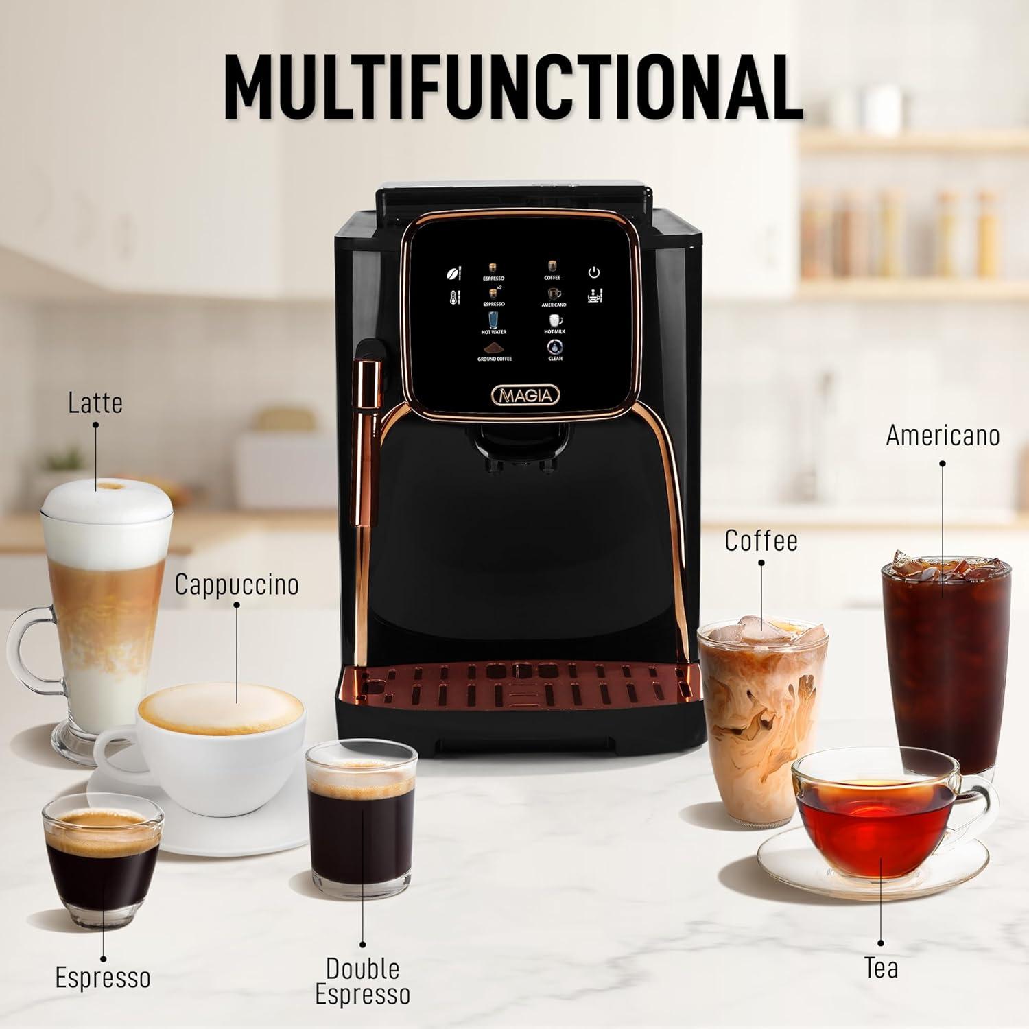 Zulay Kitchen Zulay Kitchen Magia Clasica - Fully Automatic Espresso Machine With Grinder and Touch Screen