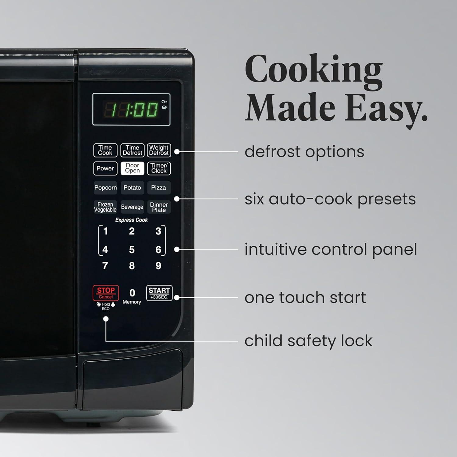 Farberware Farberware Countertop Microwave .7 Cu. Ft. 700-Watt Compact Microwave Oven FMO07ABTBKA