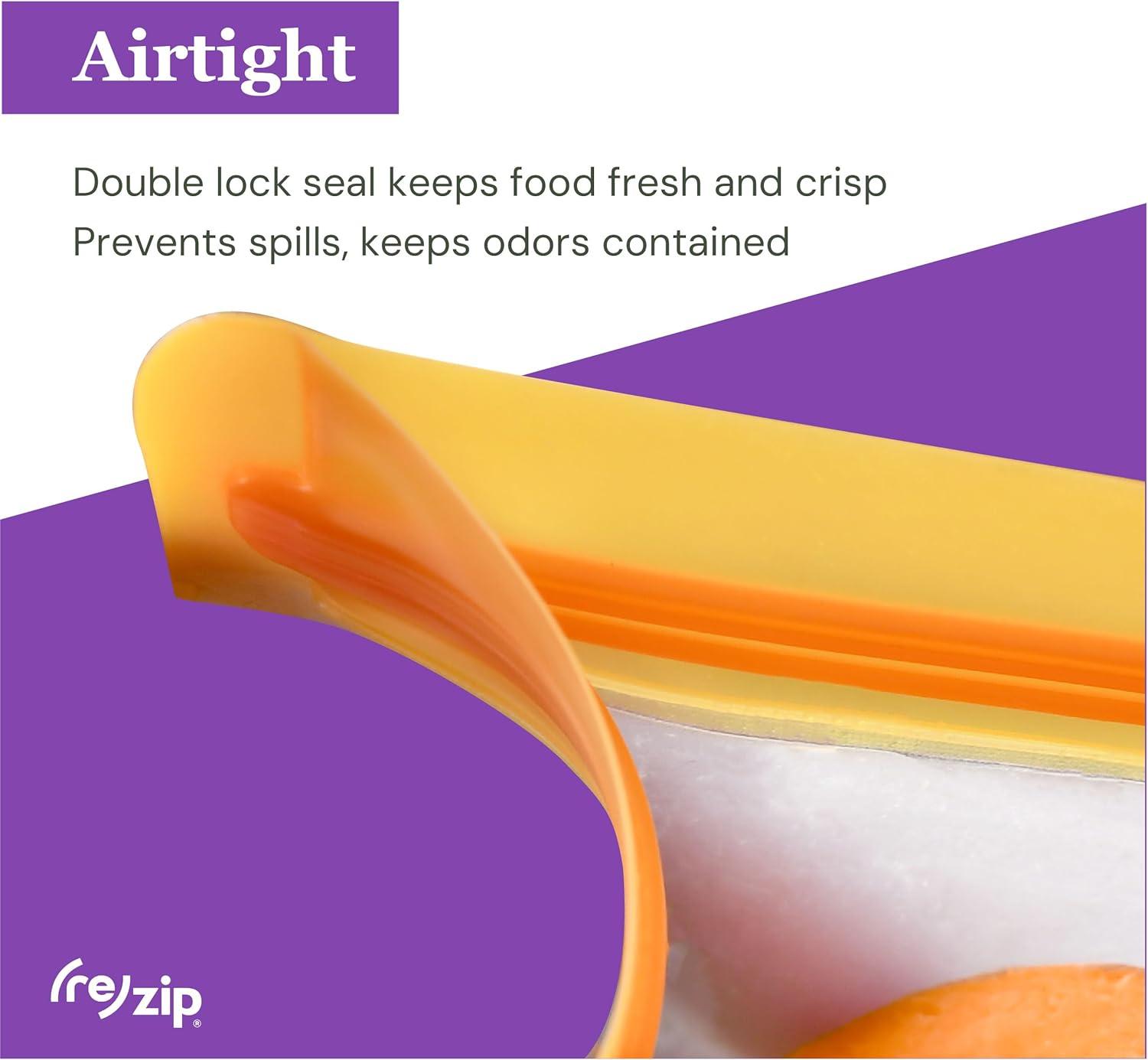 (re)zip Reusable Leakproof Food Storage Sandwich Lunch Bag Family Pack - 10pk