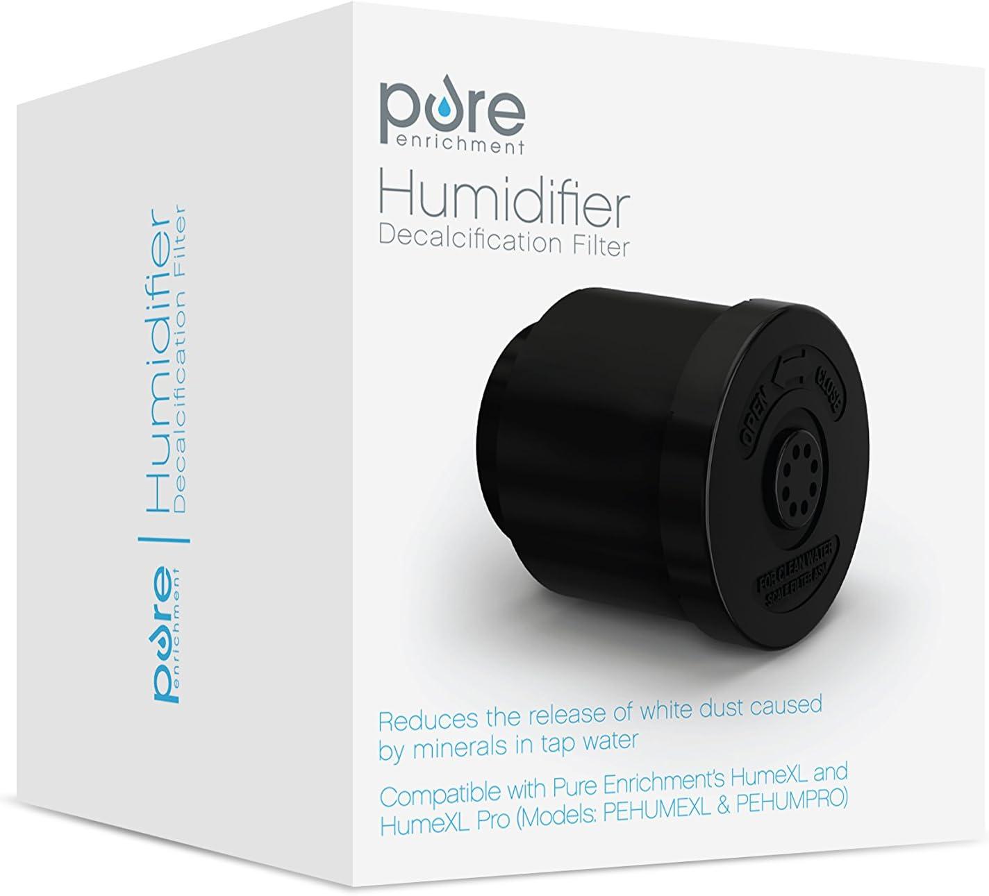 Humidifier Decalcification Cartridge Filter – Compatible with Pure Enrichment's Hume XL and Hume XL Pro Ultrasonic Humidifiers (Models: PEHUMEXL and PEHUMPRO)