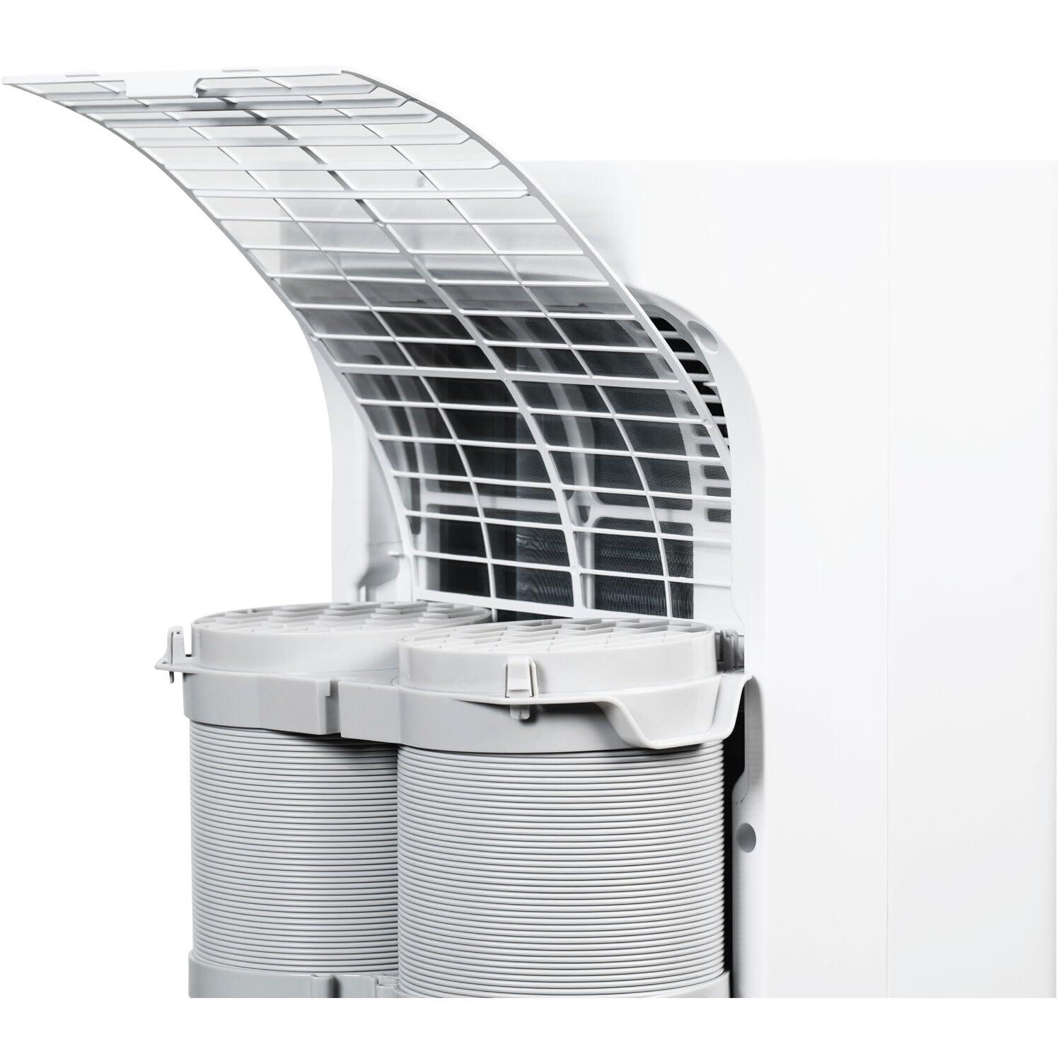 HiSense Hisense 8,000 BTU Smart Portable Air Conditioner with Wi-fi Controls, Dehumidifier and Remote, AC for Apartment, Bedroom, Medium Rooms up to 350 Square Feet in White