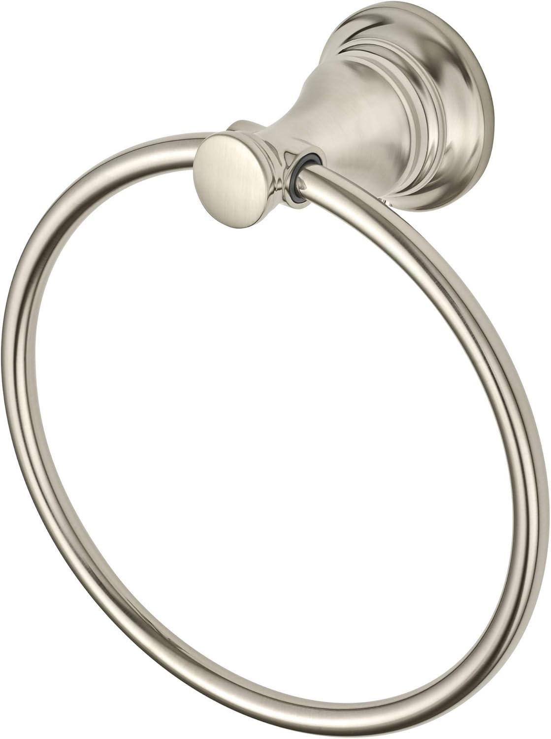 Brushed Nickel Wall Mounted Towel Ring