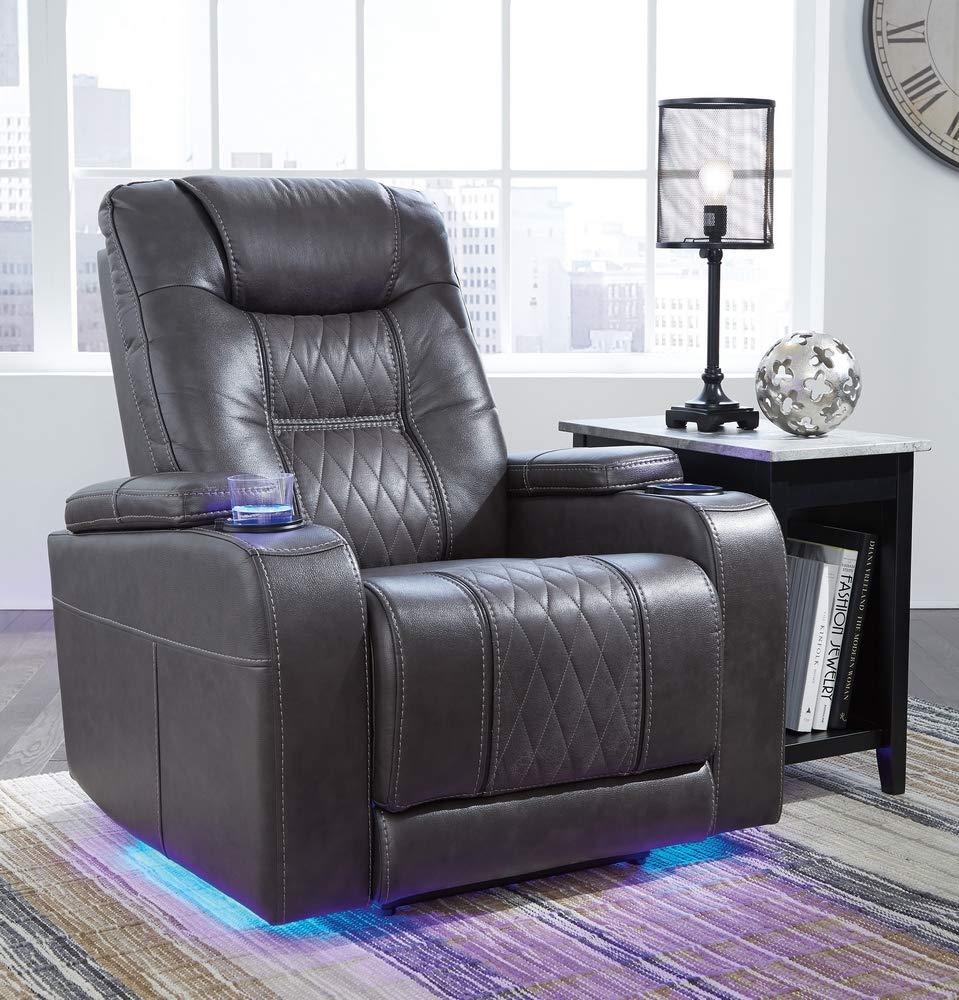 Signature Design by Ashley Composer Power Recliner in Gray