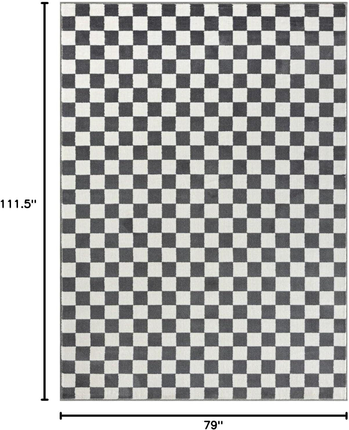 Luxe Weavers Geometric Checkered Area Rug