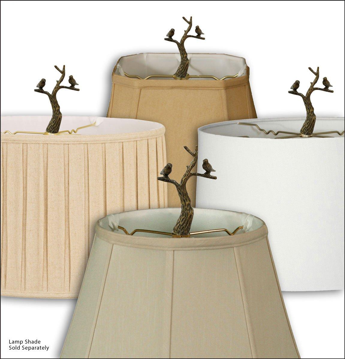 Small Birds in Tree Lamp Finial