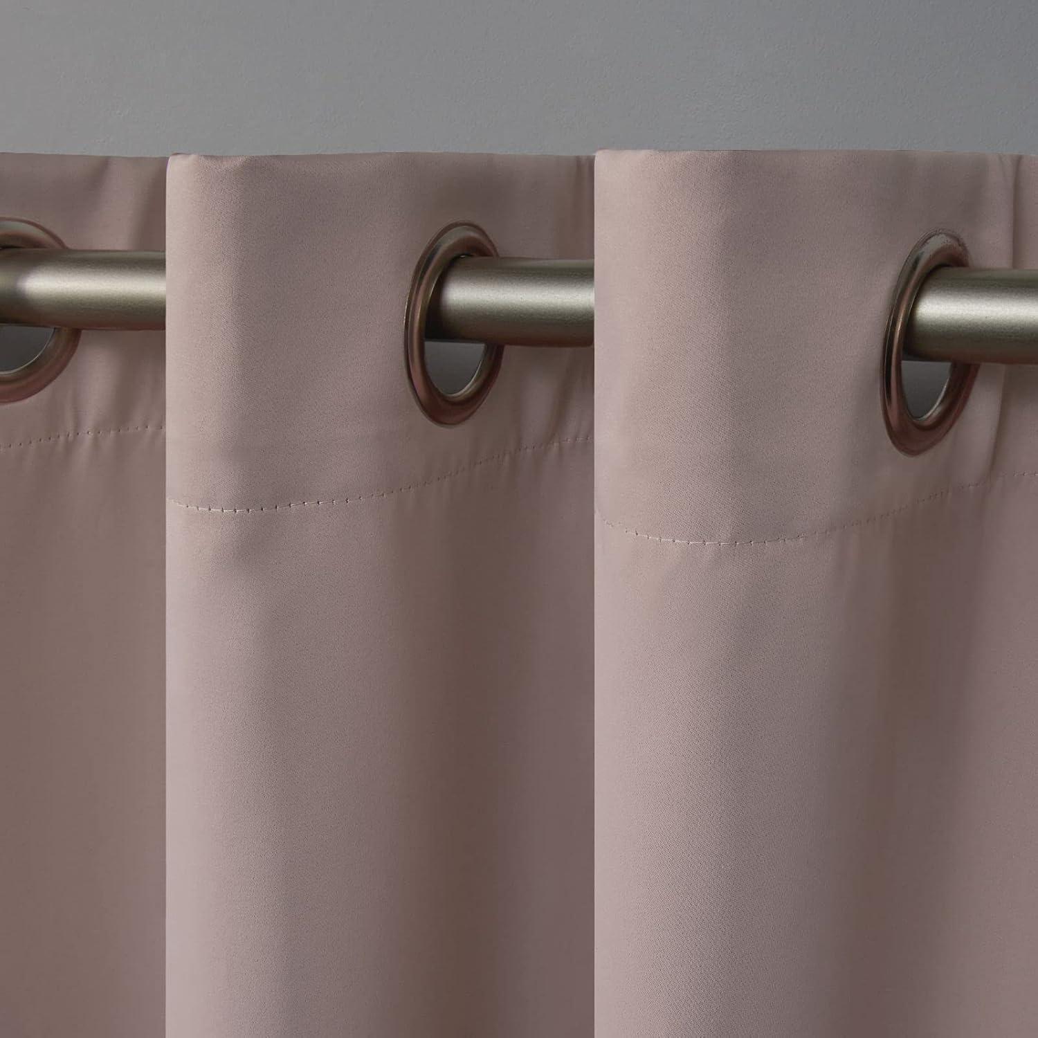 Set of 2 Academy Total Blackout Grommet Top Curtain Panel - Exclusive Home