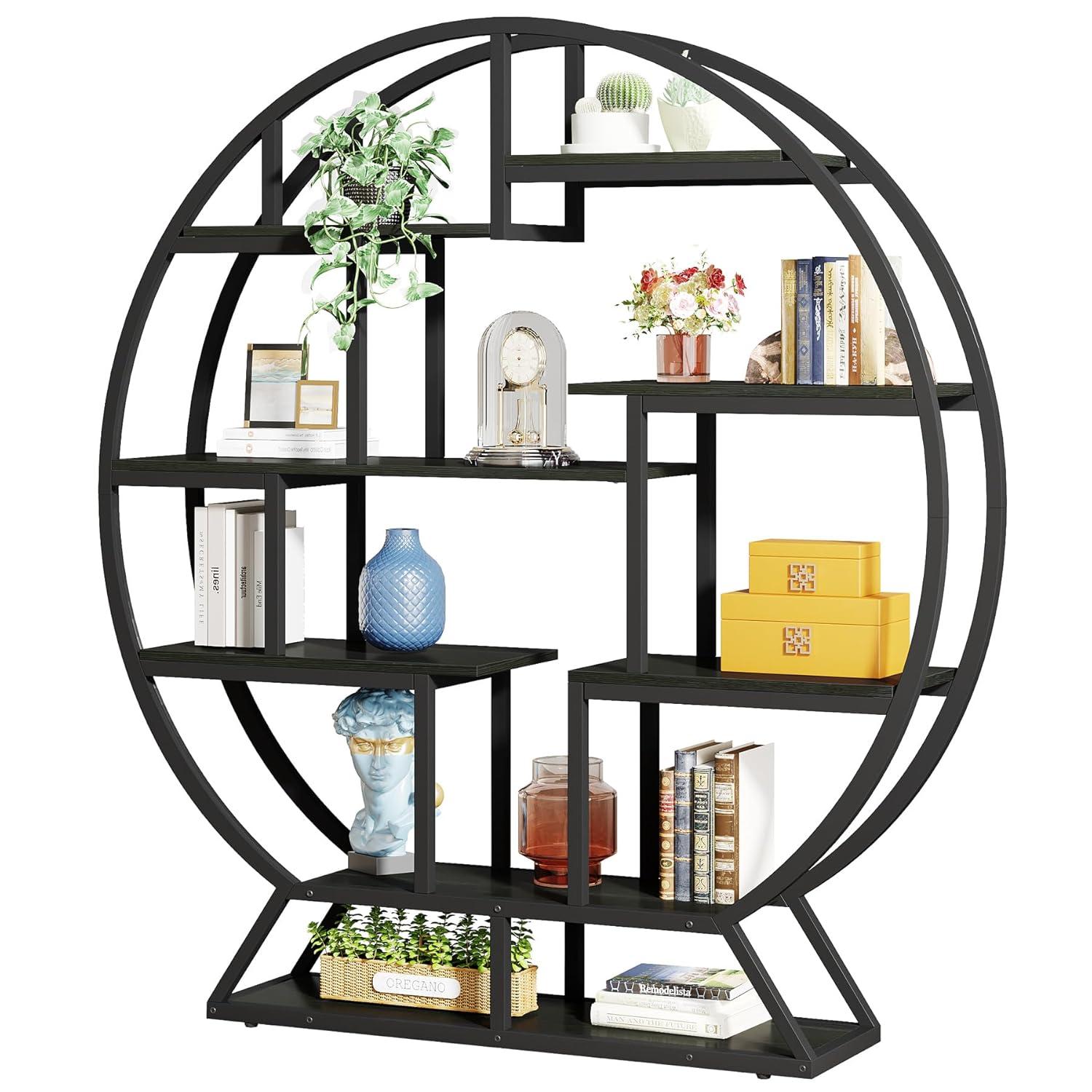 17 Stories Drino 63" H x 59" W Steel Geometric Bookcase