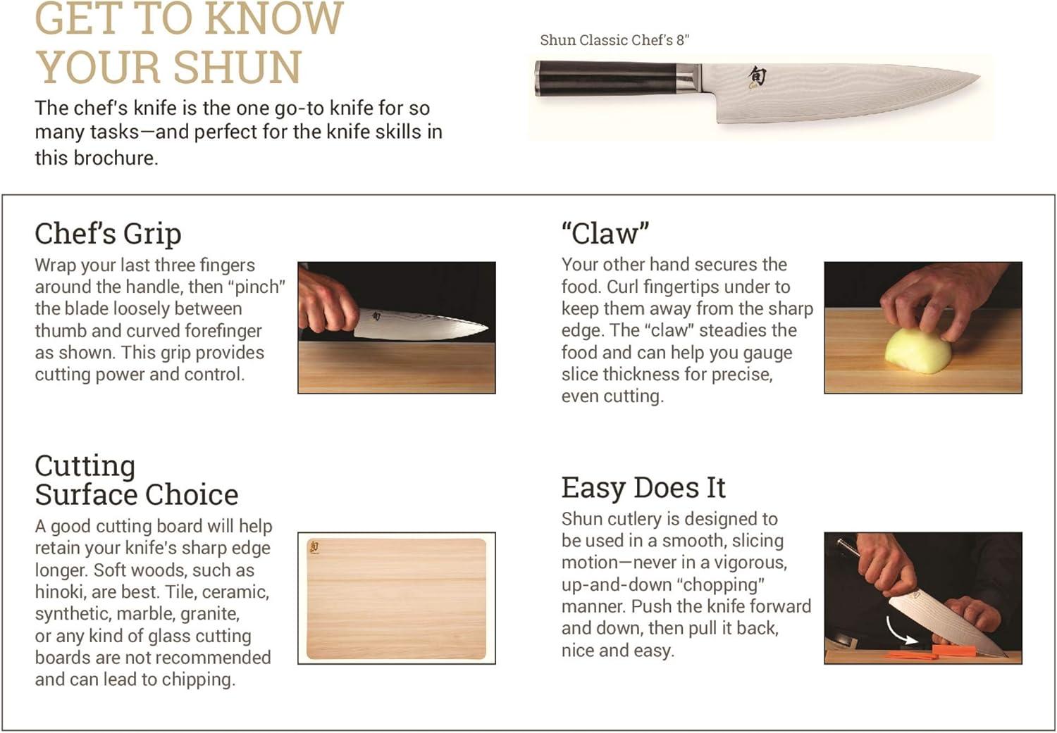 Shun Classic 3-Piece Knife Set with Ebony Handles