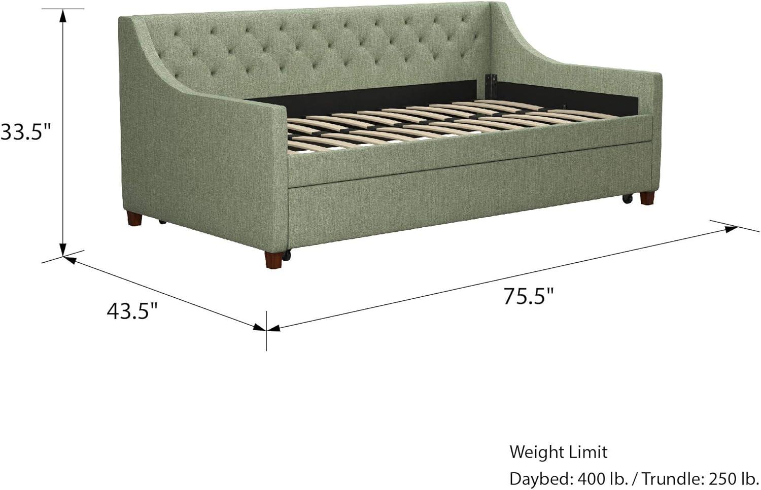 Her Majesty Upholstered Daybed with Trundle