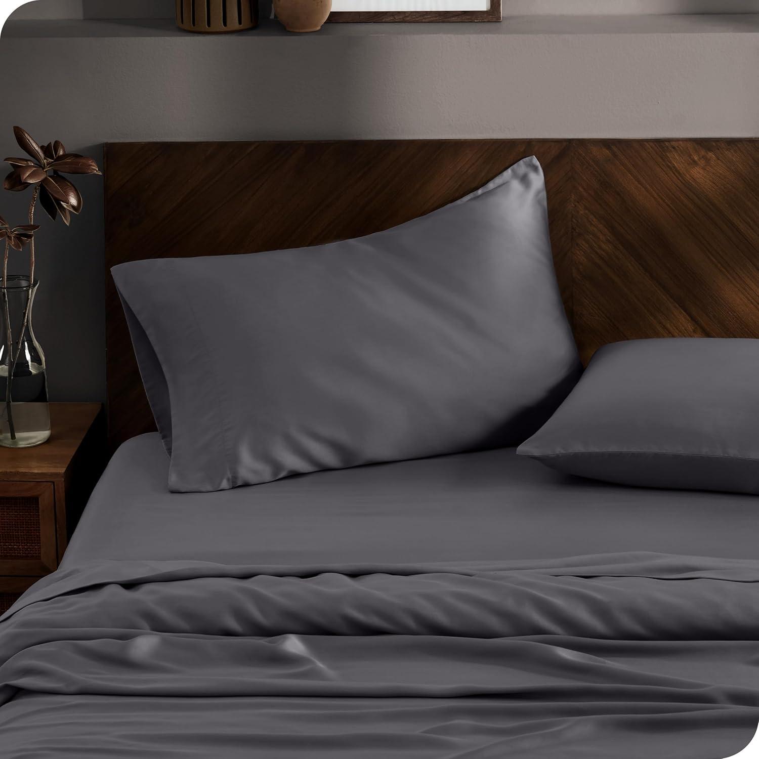 Full Forged Iron Grey TENCEL™ Lyocell Sheet Set by Bare Home