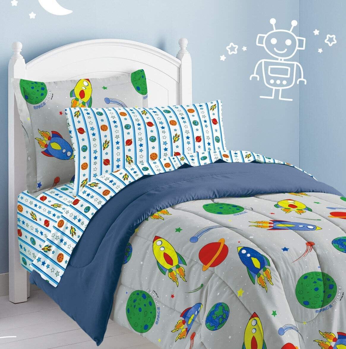 Space Rocket 5 - Piece Comforter Set