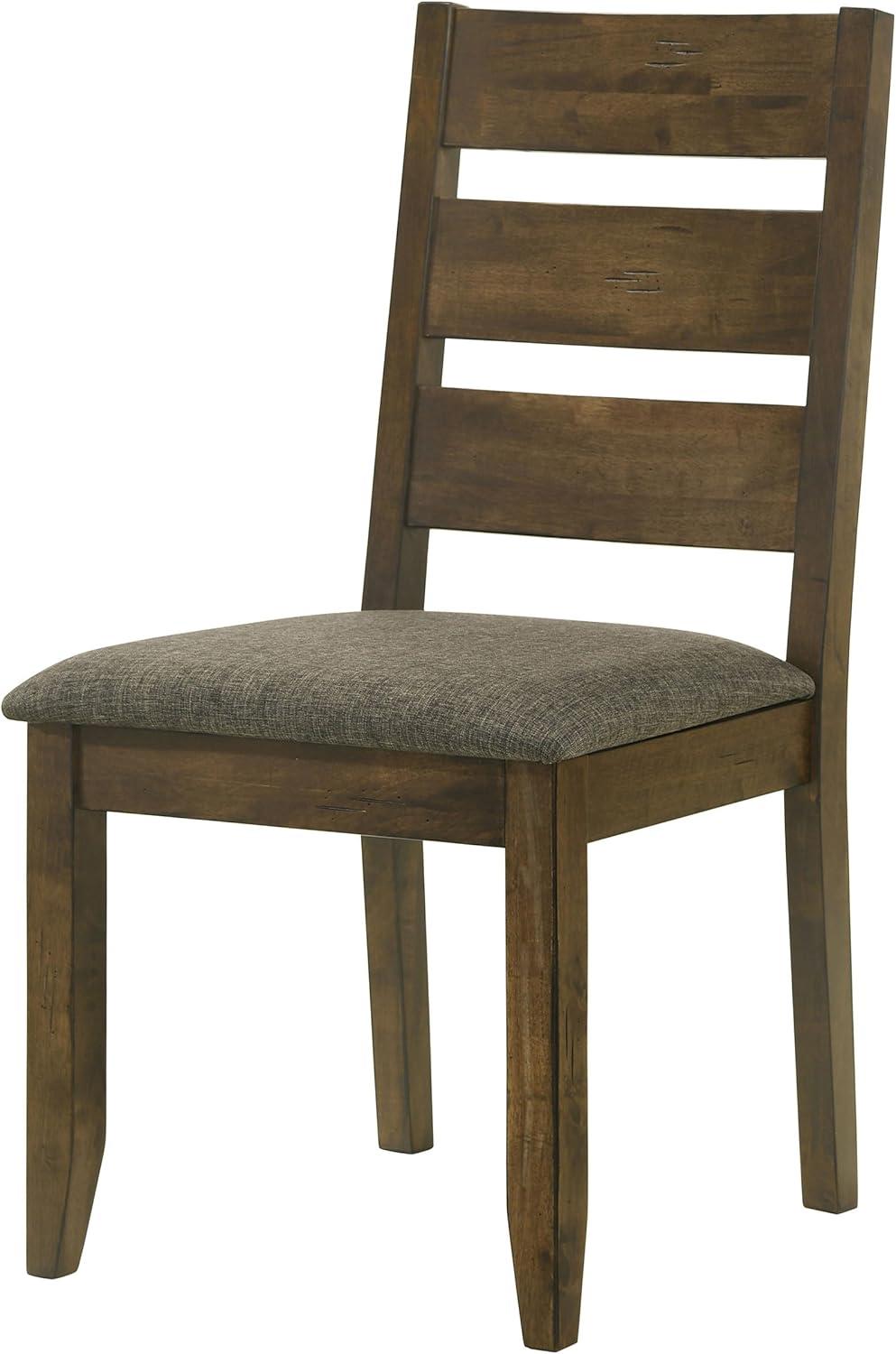 Coaster Alston Ladder Back Wood Dining Chair in Nutmeg