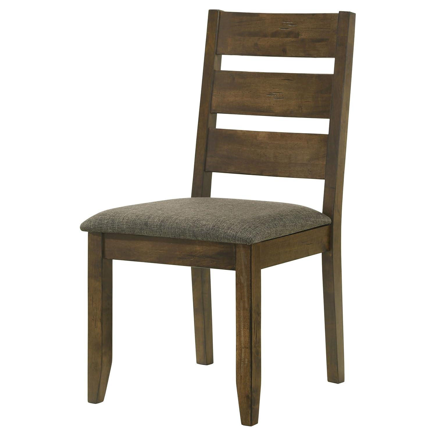 Coaster Alston Ladder Back Wood Dining Chair in Nutmeg