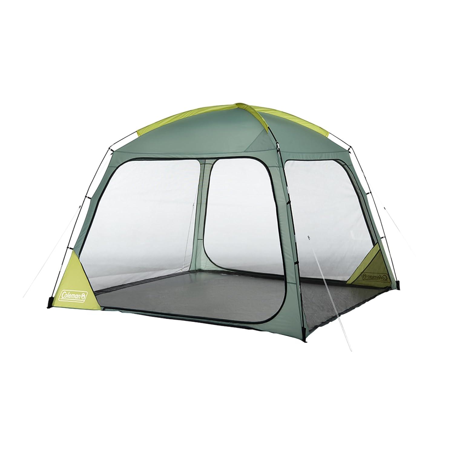 Coleman 86"x10' Skyshade 6 Person Screen Dome Canopy Beach Shelter Tent - Moss