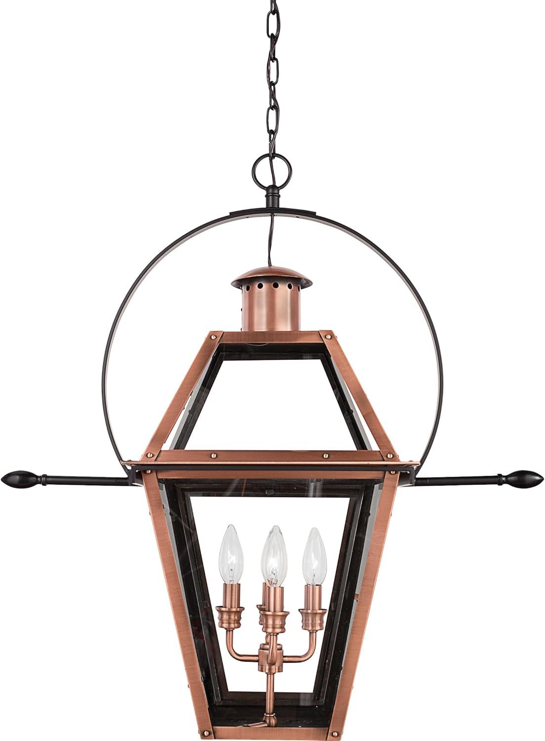 Quoizel Lighting Rue De Royal 4 - Light Pendant in  Aged Copper