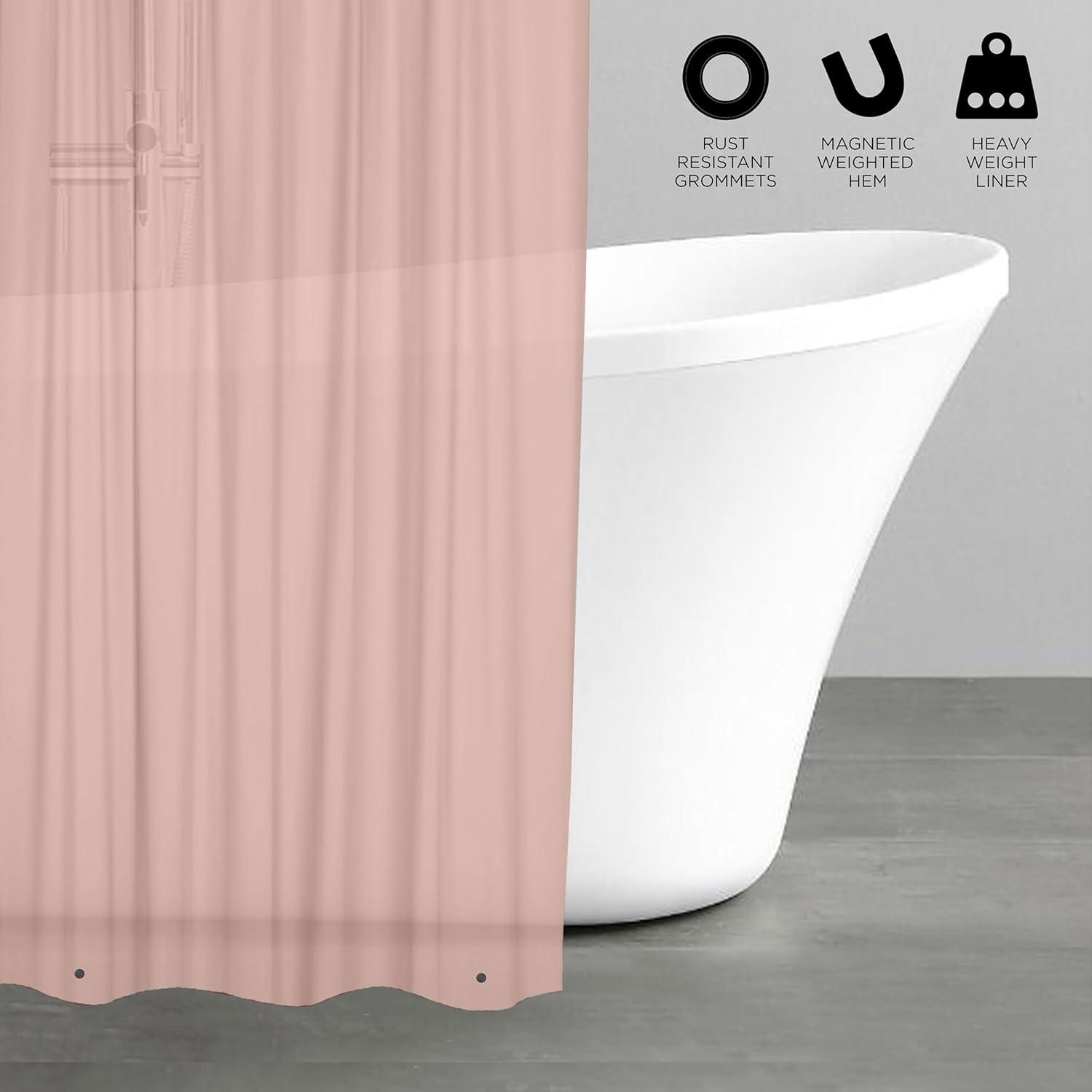 Bath Bliss Shower Liners No Pattern And Not Solid Color Liner (Set of 2)