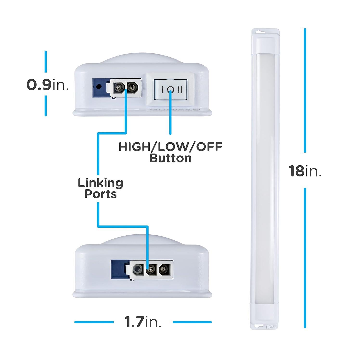 Enbrighten 18-inch Plug-In Linkable LED Under Cabinet Light Fixture
