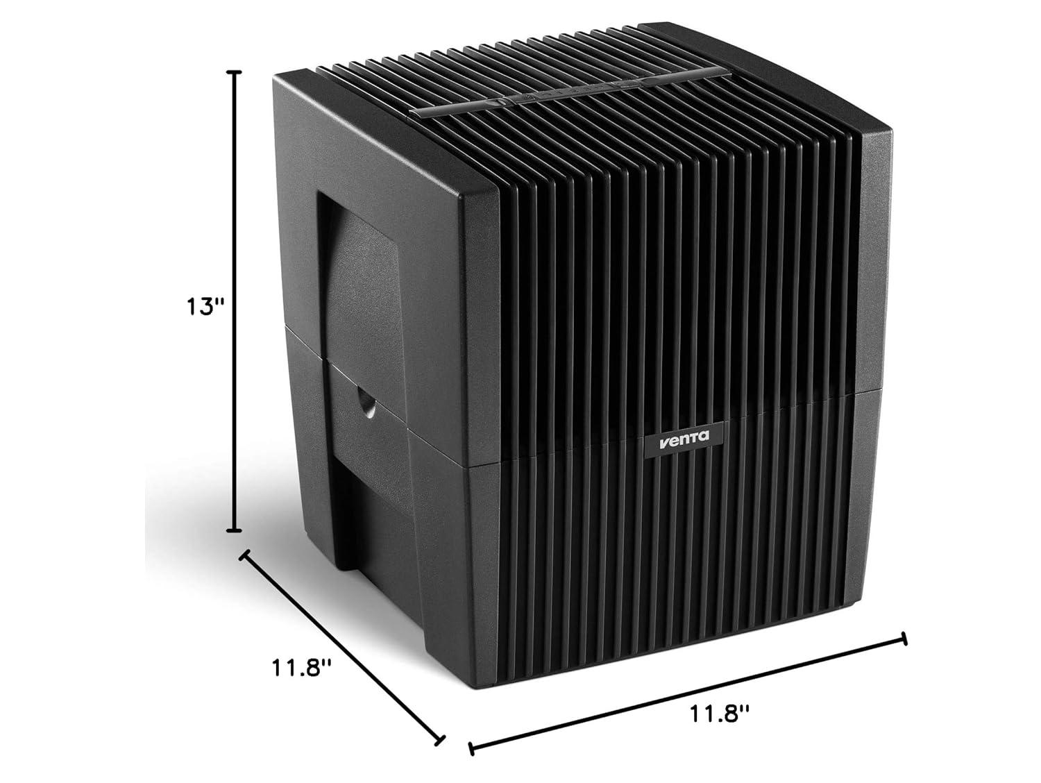 Venta LW25 Original Humidifier Black - Filter-Free Evaporative Humidifier for Spaces up to 430 ft²