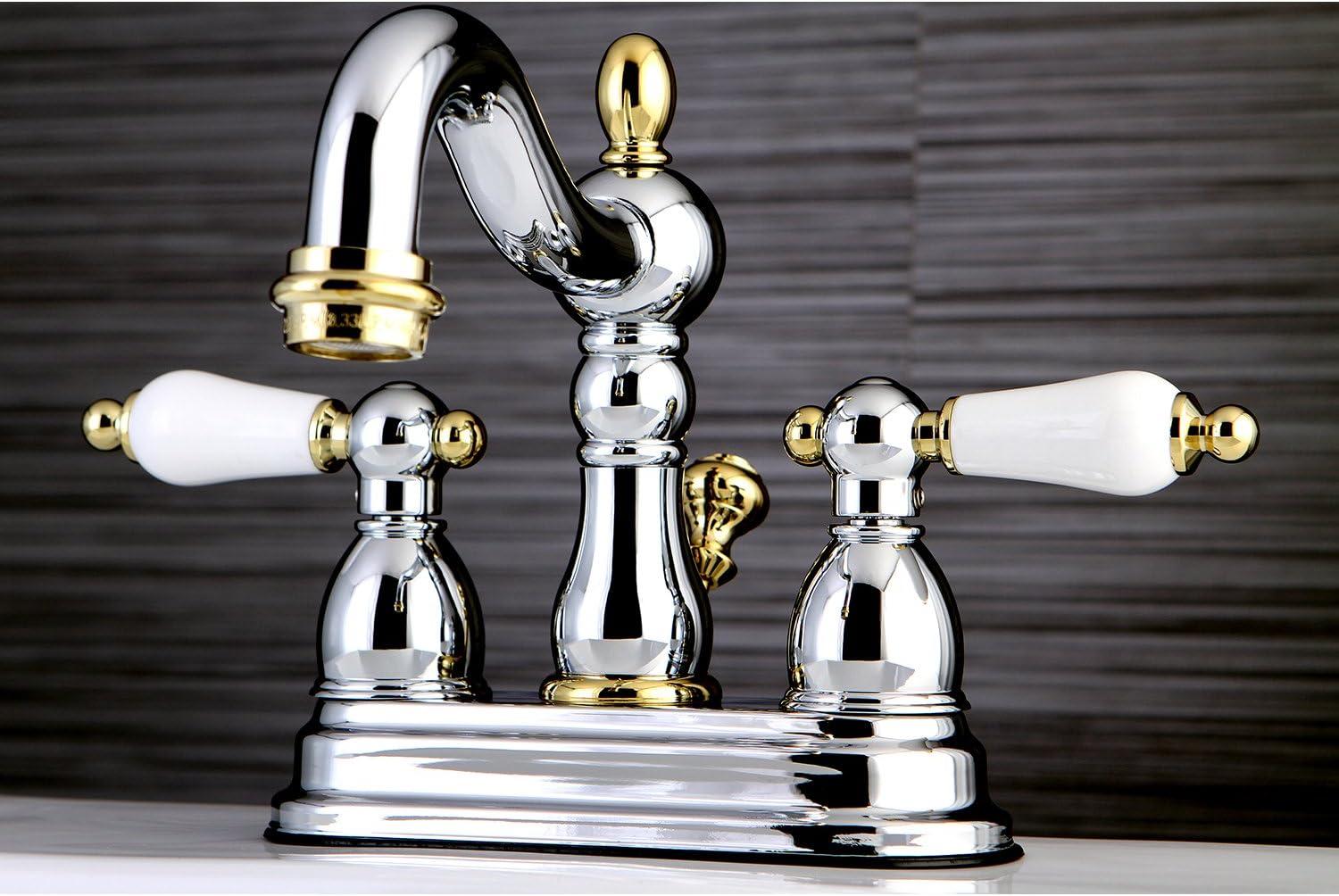 Heritage Centerset Bathroom Faucet with Drain Assembly