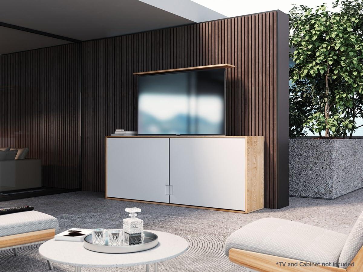 Monoprice Motorized TV Lift Stand for TVs between 37in to 65in, Max Weight 110lbs, VESA Capability up to 600x400 - Commercial Series