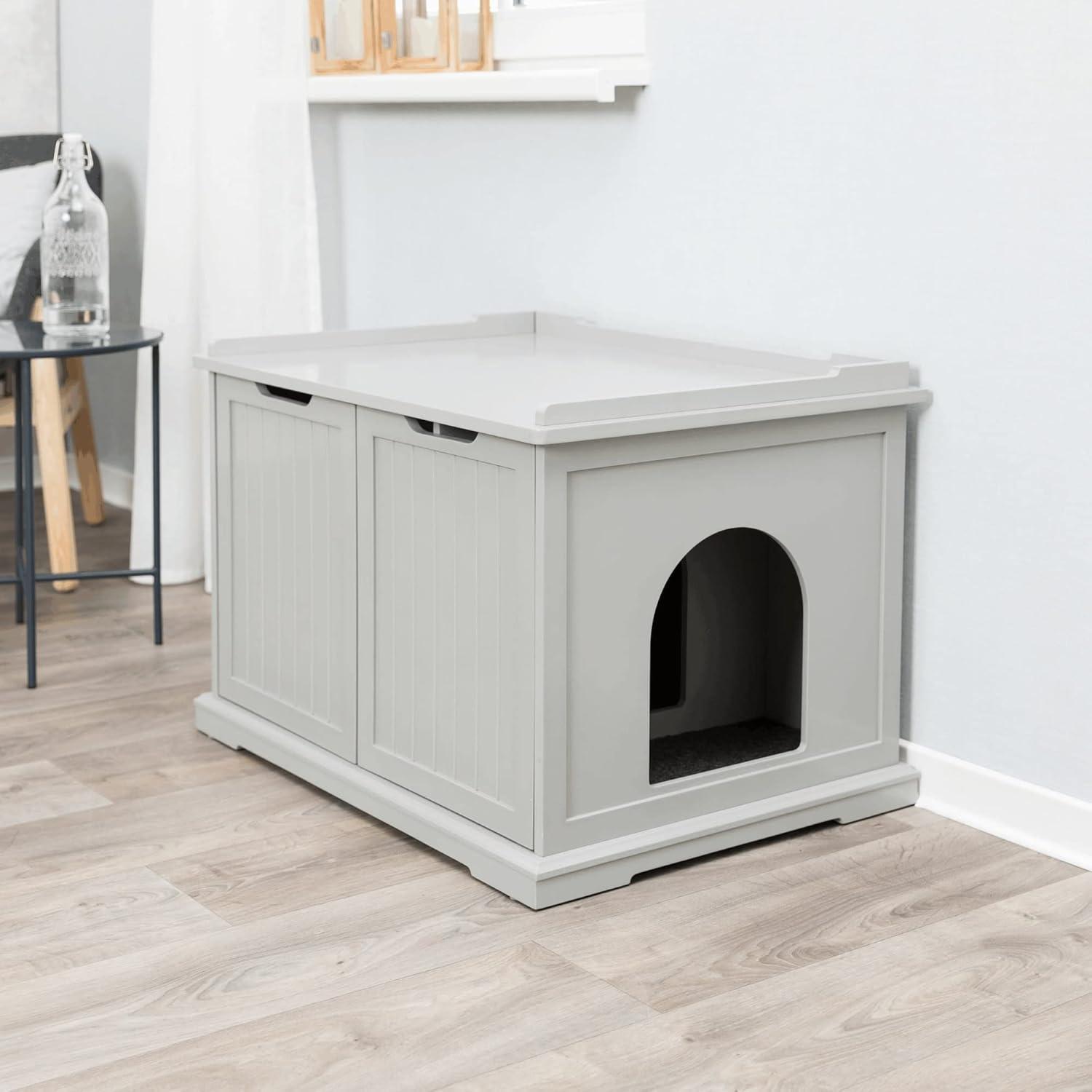 TRIXIE TRIXIE XL Furniture Style Litter Box Enclosure and Pet Home, Hidden Cat Litter Box