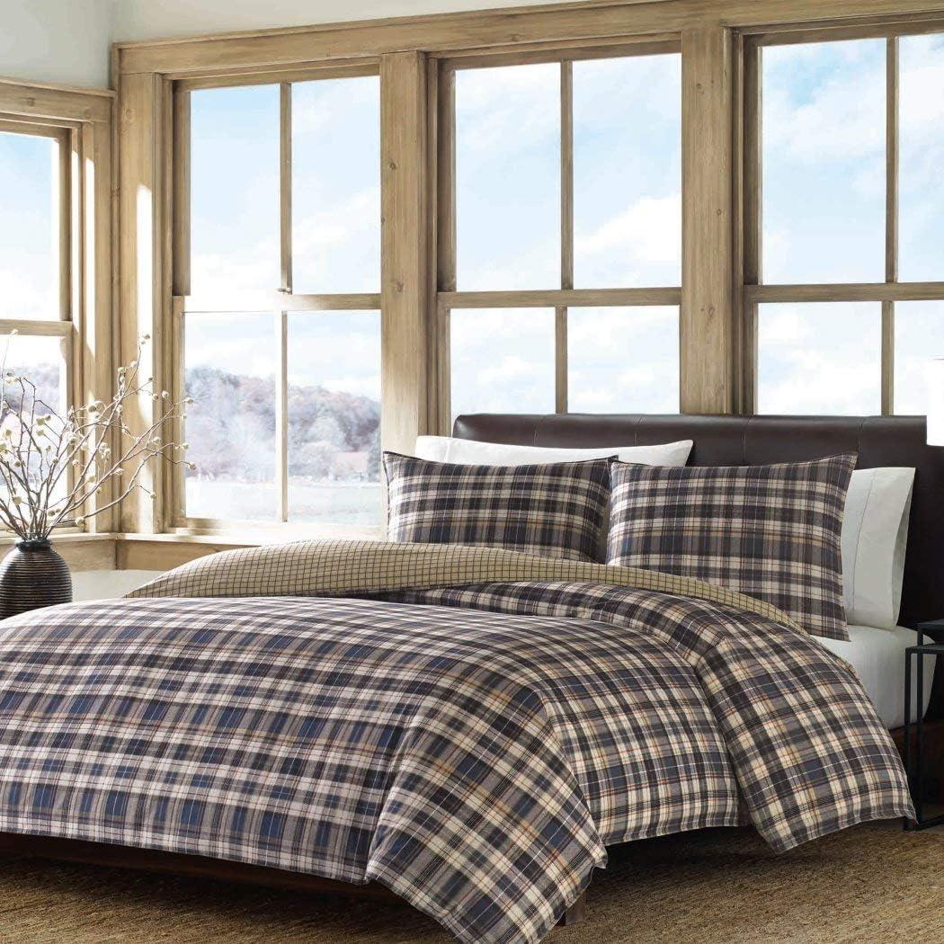 Eddie Bauer Eddie Bauer Port Gamble Indigo Cotton Duvet Cover Set