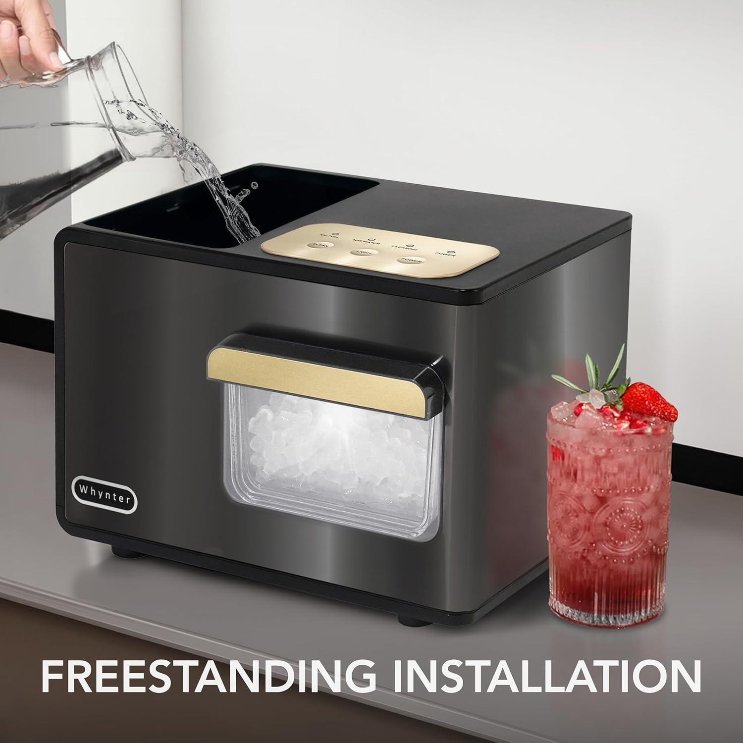 Whynter SonicSnö Countertop Nugget Ice Maker 40lbs/24hrs Chewable Pebble/Sonic Type Ice