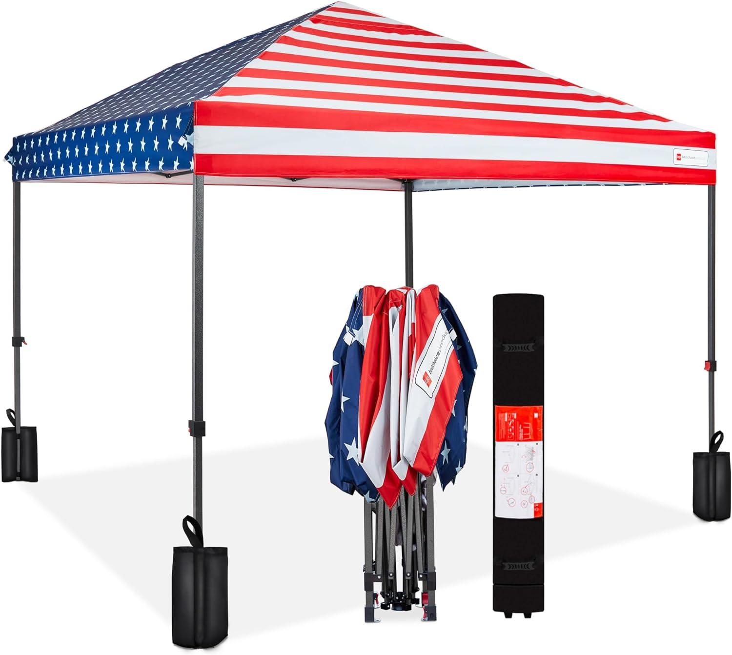 10 Ft. W x 10 Ft. D Steel Pop-Up Canopy