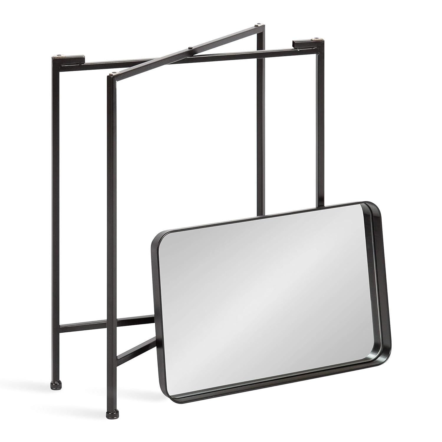 Kate and Laurel Celia Rectangle Metal Side Table, 18x12x26, Gold